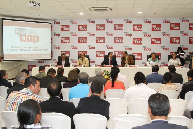 Ibarra.- El convenio beneficiará a los habitantes de los tres cantones, volviendo a Imbabura una de las provincias más seguras del país. Foto: Alex Godoy / Imbabura Hoy