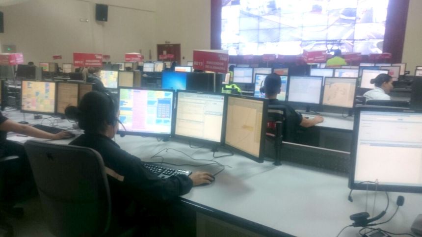 Ibarra.- El ECU911 Ibarra, está pendiente de la seguridad las 24 horas los 7 días a la semana. |Foto: Ecu911Ibarra 