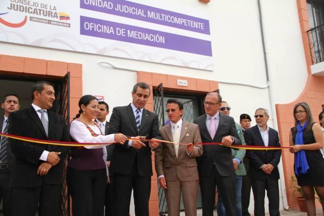 Urcuquí.- Con la inauguración de la Unidad Multicompetente en Urcuquí, Imbabura alcanza cobertura total en los 6 cantones de la provincia. |Foto: Comunicación CJ 
