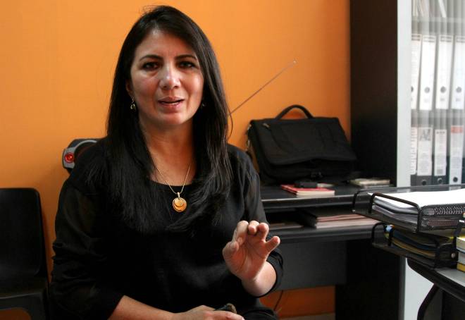 Ibarra.- Hilda Herrera busca un acercamiento con la Mancomunidad de Tránsito para que la tarifa sea analizada. |Foto: Alex Godoy R/ImbaburaHoy