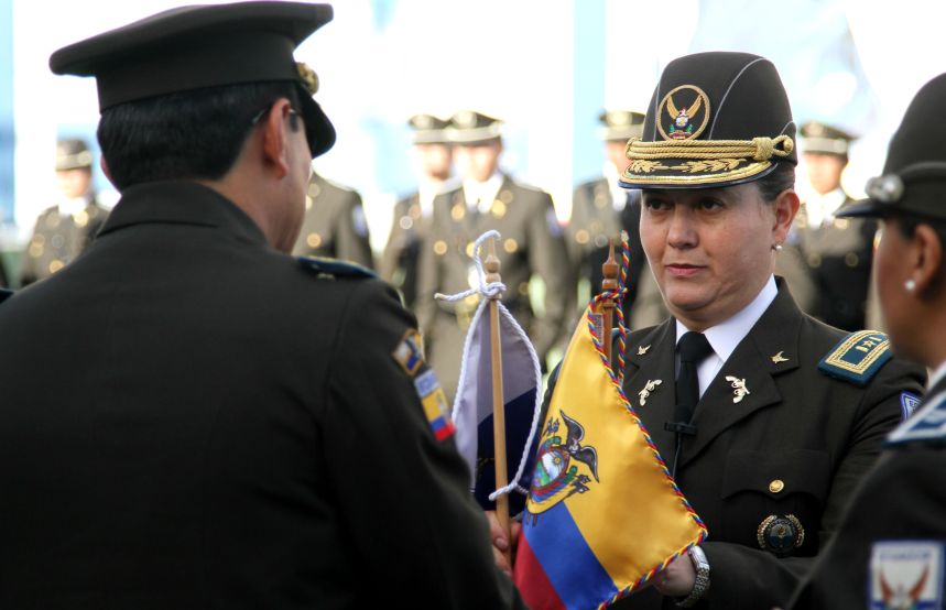 Ibarra.- Es la primera vez en la historia de Imbabura, que una mujer asume el cargo de Jefa de Subzona, además de ser la primera a nivel nacional en ese cargo. |Foto: Alex Godoy R/ImbaburaHoy