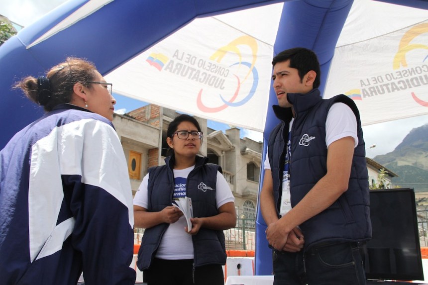 Ibarra.- Diferentes promotores socializaron en esta semana sobre la mediación en los cantones de la provincia.| Foto: Cortesía