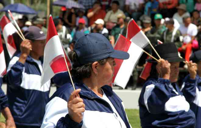 Ibarra.- En la agenda de eventos, para celebrar a Ibarra, se tiene previsto, el desfile cívico y la sesión solemne. |Foto: Archivo/AlexGodoy 