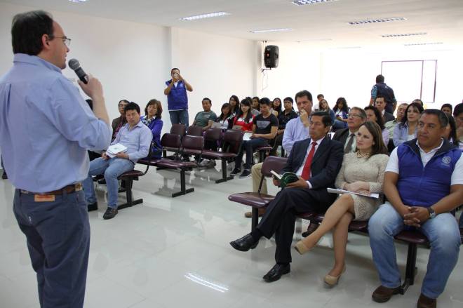 Ibarra.- Autoridades conocieron sobre la implementación del Geo Parque. |Foto: Cortesía. 