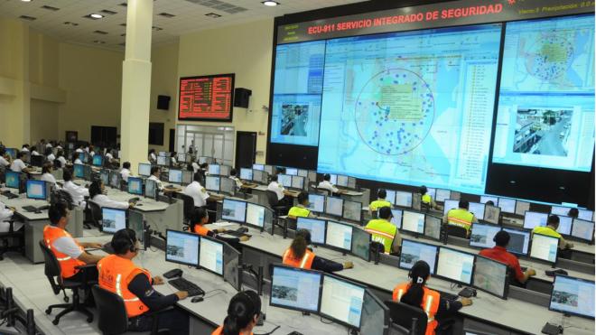 Quito.- El Ecu911, trabaja las 24 horas del día, los 365 días del año. |Foto: Cortesía 