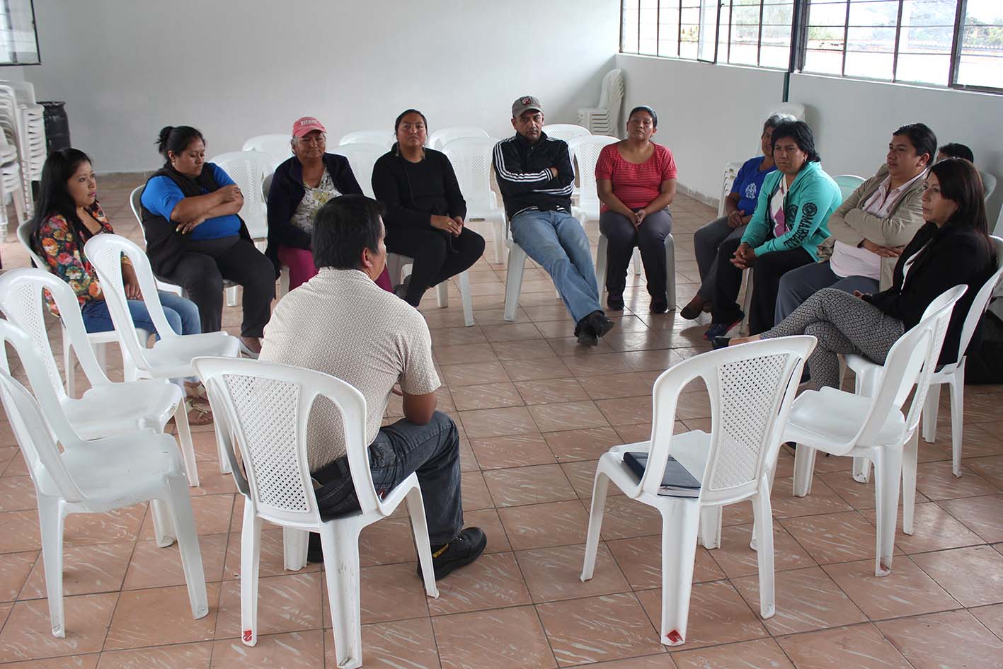 reuinión BARRIO LA PRIMAVERA PROYECTO TEXTIL